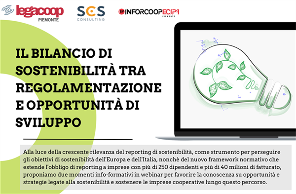 Doppio webinar: il bilancio di sostenibilità tra regolamentazione e opportunità di sviluppo