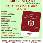 Alla Soms di Domodossola il libro Percorsi Laici