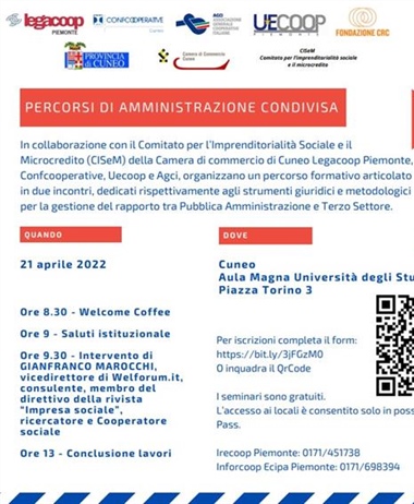 Percorsi di amministrazione condivisa: evento formativo il 21 aprile a...
