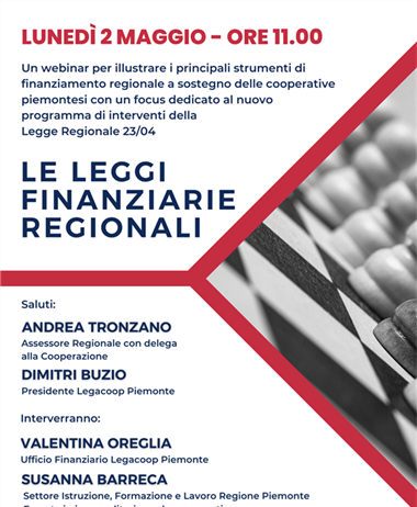 Leggi finanziarie regionali: webinar di approfondimento