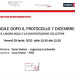 Lavoro agile dopo il protocollo 7 dicembre 2021: webinar il 29 aprile