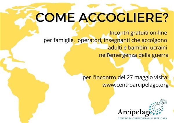 Guerra e accoglienza: incontri gratuiti della cooperativa Arcipelagoper chi accoglie adulti e bambini ucraini