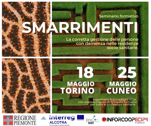 "Smarrimenti": seminari formativi sulla corretta gestione delle persone con demenza nelle residenze socio-sanitarie