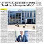 Cooperative sociali, il modello biellese copiato in Italia. L’intervista al presidente Buzio su La Stampa