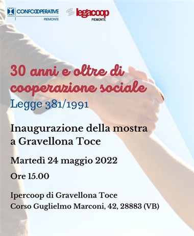 "30 anni e oltre di cooperazione sociale": la mostra all'Ipercoop di...