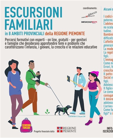 Al via in Piemonte il progetto “Escursioni familiari”