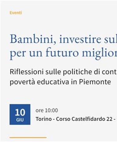Riflessioni sulle politiche di contrasto alla povertà educativa...