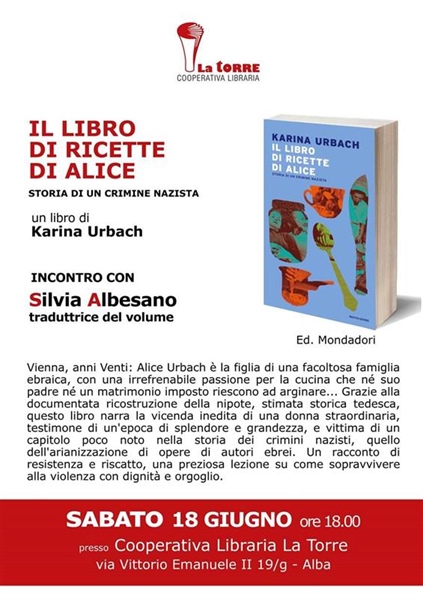 La cooperativa La Torre presenta “Il libro di ricette di Alice”