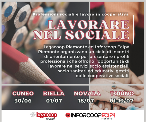 Lavorare nel sociale: percorsi di orientamento per le professioni e il lavoro nelle cooperative sociali