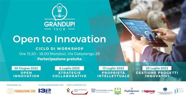 Open Innovation: workshop gratuiti a Mondovì per l'imprenditorialità innovativa
