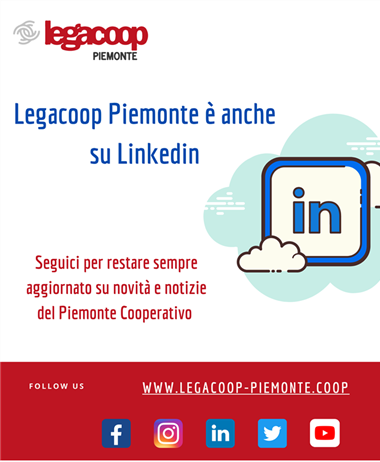 Legacoop Piemonte è anche su Linkedin