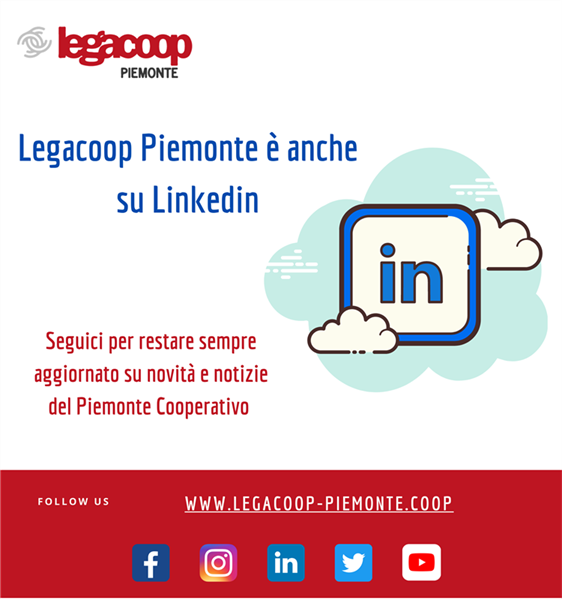 Legacoop Piemonte è anche su Linkedin