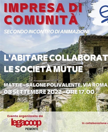 Impresa di comunità: un incontro sull'abitare collaborativo e società mutue