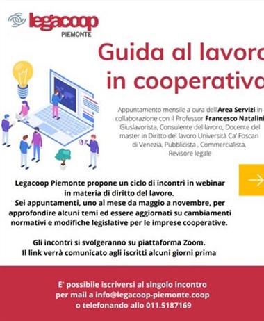 Guida al lavoro in cooperativa, 4° webinar con il Professor Natalini...