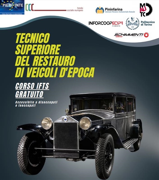 Inforcoop Ecipa all’Autolook Week presenta il corso di tecnico superiore del restauro di veicoli d’epoca