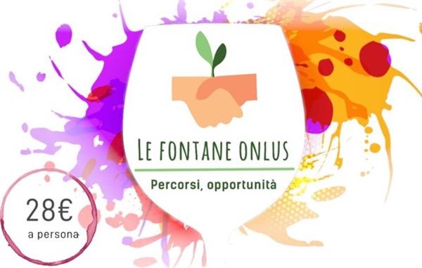 Le Fontane Onlus, cena e degustazione di vini venerdì 23 settembre