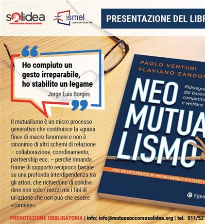 Presentazione del libro "Neomutualismo": 24 ottobre al Polo del '900