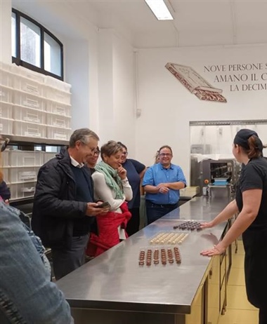 CoopReno in visita a Piazza dei Mestieri per scoprire l'arte del cioccolato