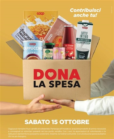 Nova Coop, il 15 ottobre Torino torna l’appuntamento con “Dona la Spesa”