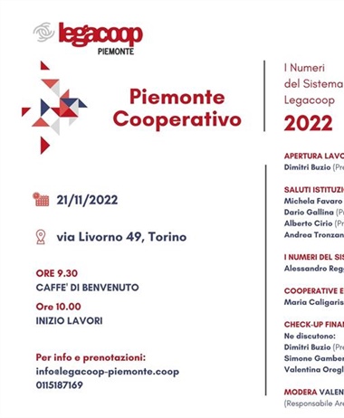 Il 21 novembre la presentazione dei Numeri del Sistema Legacoop...
