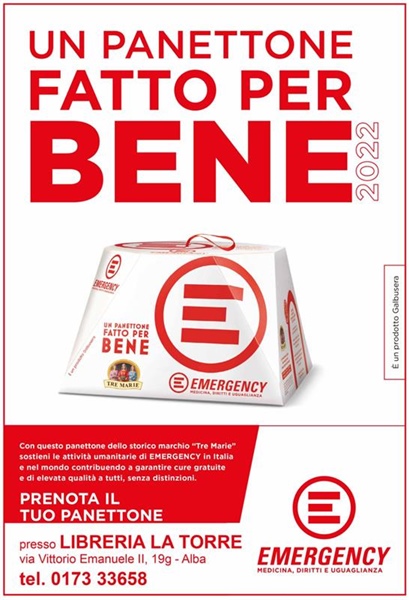 Alla libreria La Torre i panettoni di Emergency