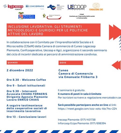 Inclusione lavorativa. A Cuneo un seminario di approfondimento su...