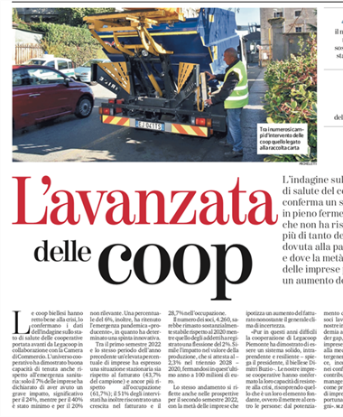 La cooperazione biellese sulle pagine de La Stampa