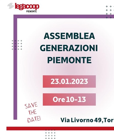 Assemblea "Generazioni" Piemonte: 23 gennaio ore 10.00