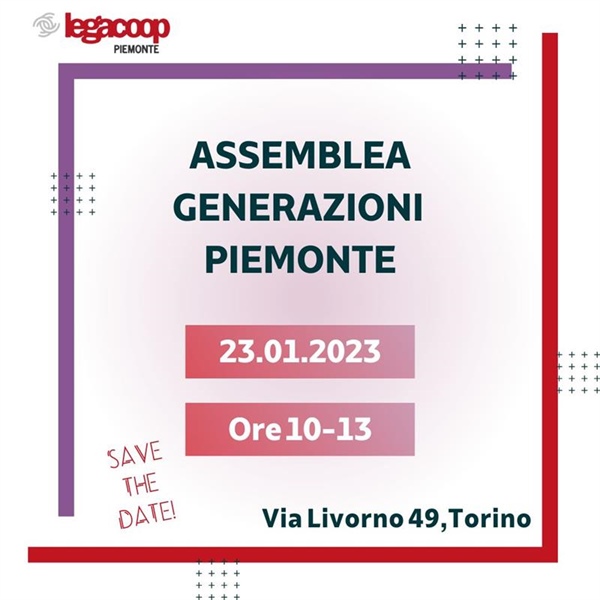 Assemblea "Generazioni" Piemonte: 23 gennaio ore 10.00