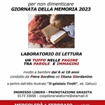 Libreria La Torre: Giornata della Memoria 2023 - Laboratorio di lettura rivolto ai bambini dai 6 ai 10 anni