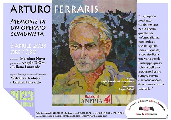 Presentazione del libro “Memorie di un operaio comunista” e della mostra “ritratti e figure” alla Borgo Po e Decoratori