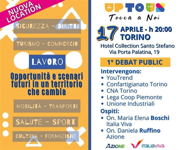 Lavoro: opportunità e scenari futuri in un territorio che cambia - Lunedì 17 aprile ore 20