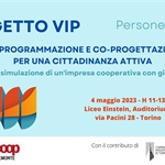 PROGETTO VIP – Linea Persone: il 4 maggio con i ragazzi dell’Einstein per conoscere cosa è l’impresa cooperativa