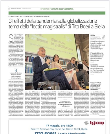 Verso il Festival Internazionale dell’Economia. Intervista a Tito Boeri...