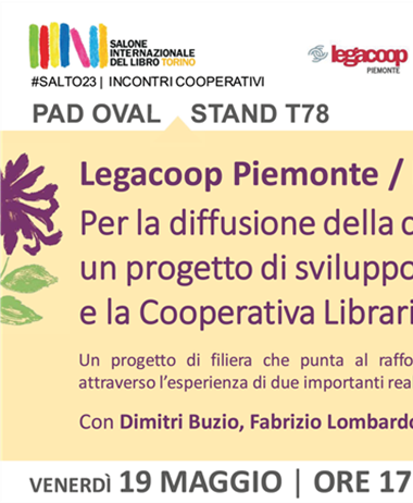 Legacoop Piemonte al XXXV Salone del Libro: tutte le iniziative
