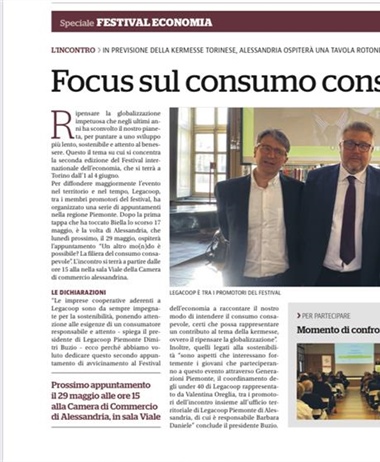 Consumo consapevole e filiera cooperativa: l'articolo su La Stampa di...