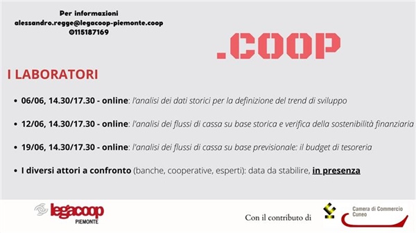 Progetto .Coop: al via i laboratori