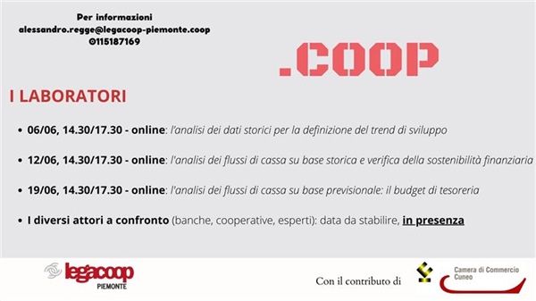 Progetto .Coop: al via i laboratori