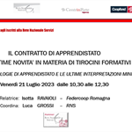 Webinar RNS – “Il contratto di apprendistato e le ultime novità in materia di tirocini formativi”