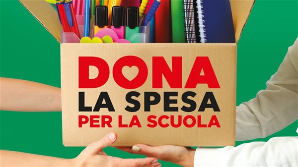 Il 9 settembre "Dona la Spesa per la Scuola", raccolta di materiali scolastici nei negozi Coop del Torinese