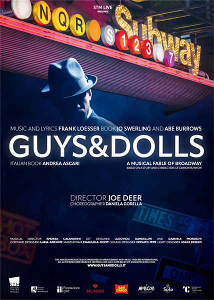Guys & Dolls: lo spettacolo dei diplomandi STM diretto da Joe Deer in scena il 9 e 10 settembre al Teatro Coccia di Novara