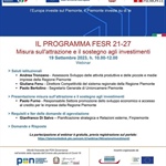 Webinar "Attrazione e sostegno della propensione agli investimenti nel territorio" - 19 settembre dalle ore 10