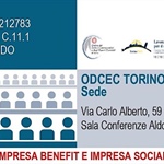 IMPRESA BENEFIT E IMPRESA SOCIALE – Seminario il 30 ottobre ore 11