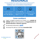 Aperte le candidature per il Servizio Civile Regionale