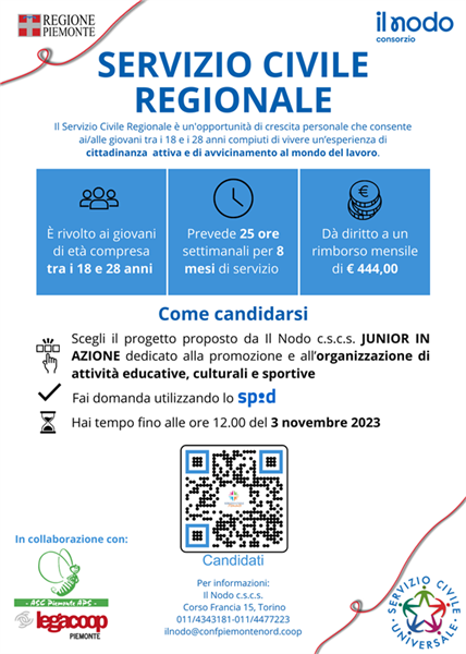 Aperte le candidature per il Servizio Civile Regionale