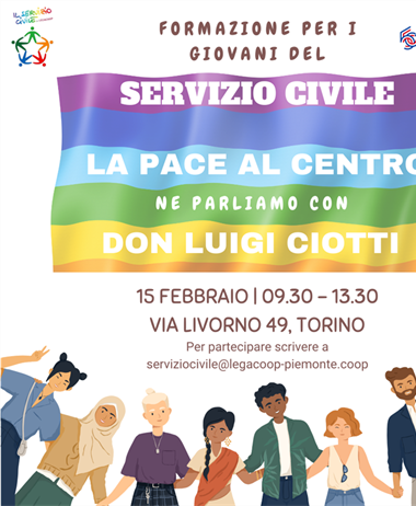 La Pace al centro: evento del Servizio Civile con Don Ciotti