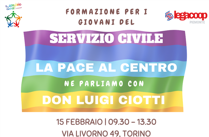 La Pace al centro: evento del Servizio Civile con Don Ciotti