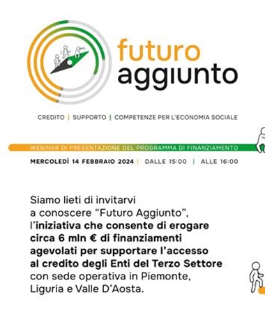 Futuro Aggiunto, webinar di presentazione mercoledì 14 febbraio