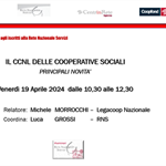 Webinar RNS – “Il CCNL delle cooperative sociali”