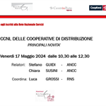 WEBINAR RNS ‘’Il CCNL delle cooperative di distribuzione - principali novità’”